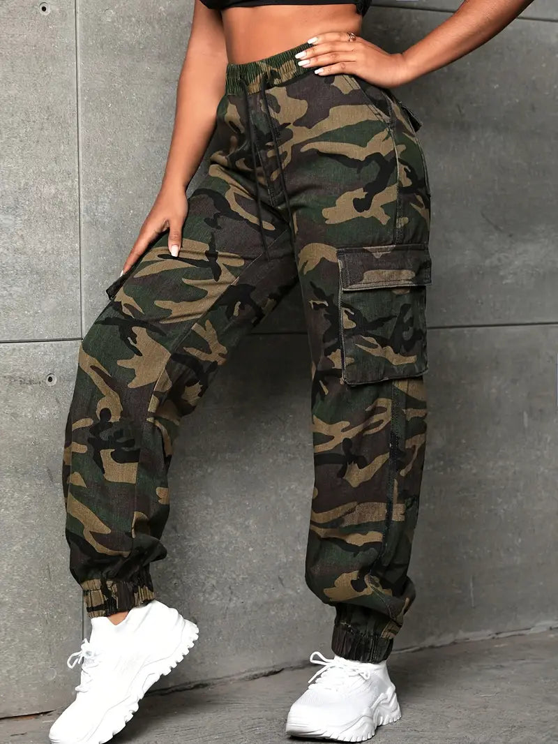 Pantalones tácticos de&nbsp; carga estilo Y2K para mujer