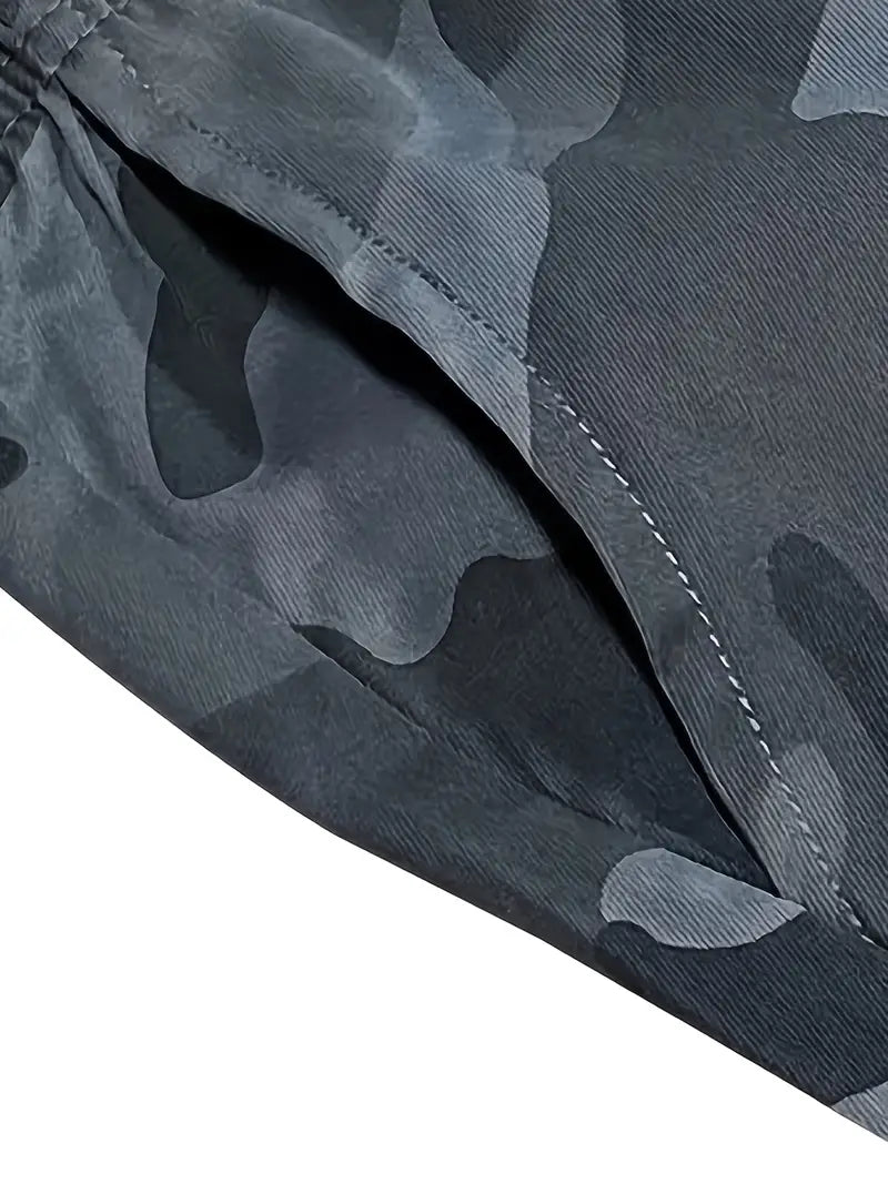 Pantalones largo camuflados para hombre con cinturilla