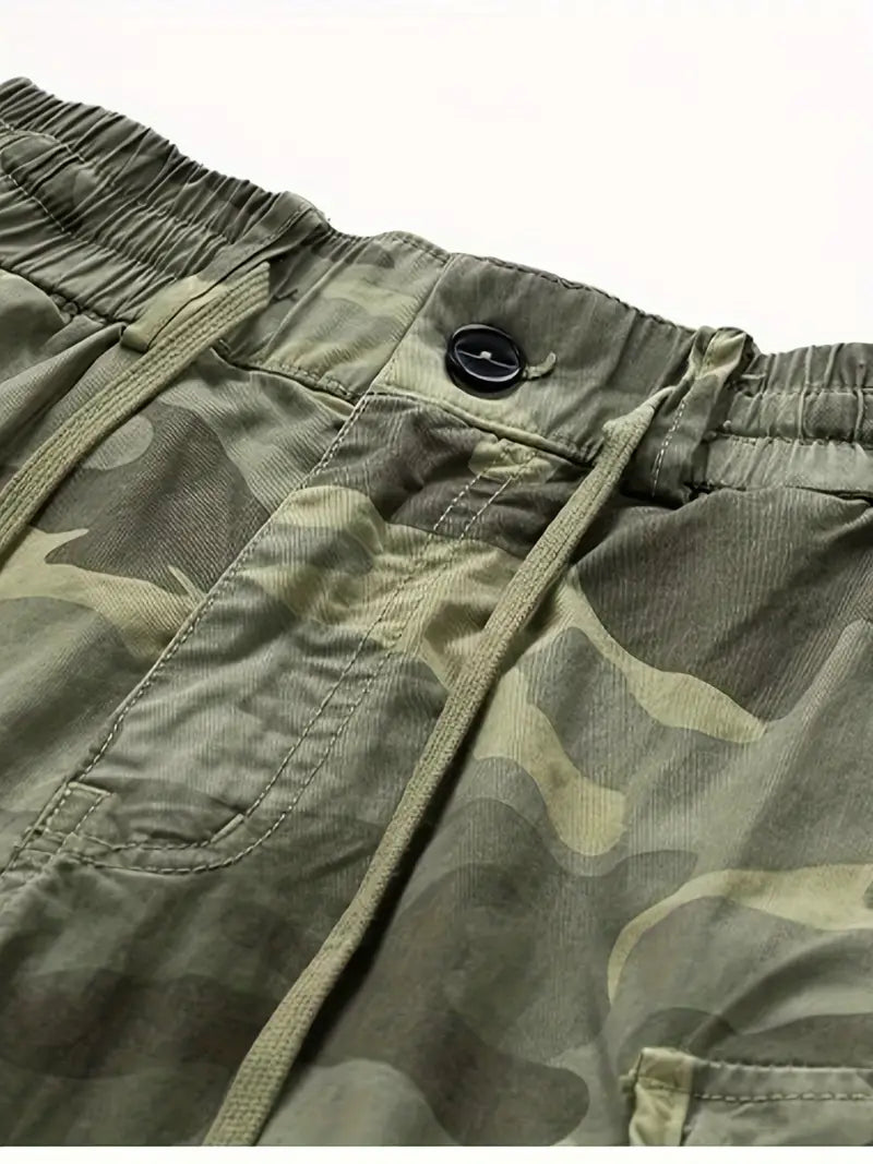 Pantalones cortos táctico de carga casual para hombre,