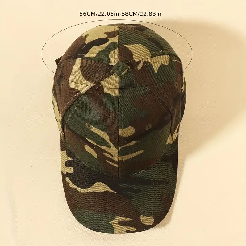 Gorra de béisbol  con diseño camuflaje militar