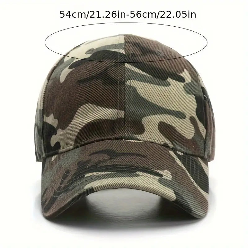 Gorra de béisbol  con diseño camuflaje militar