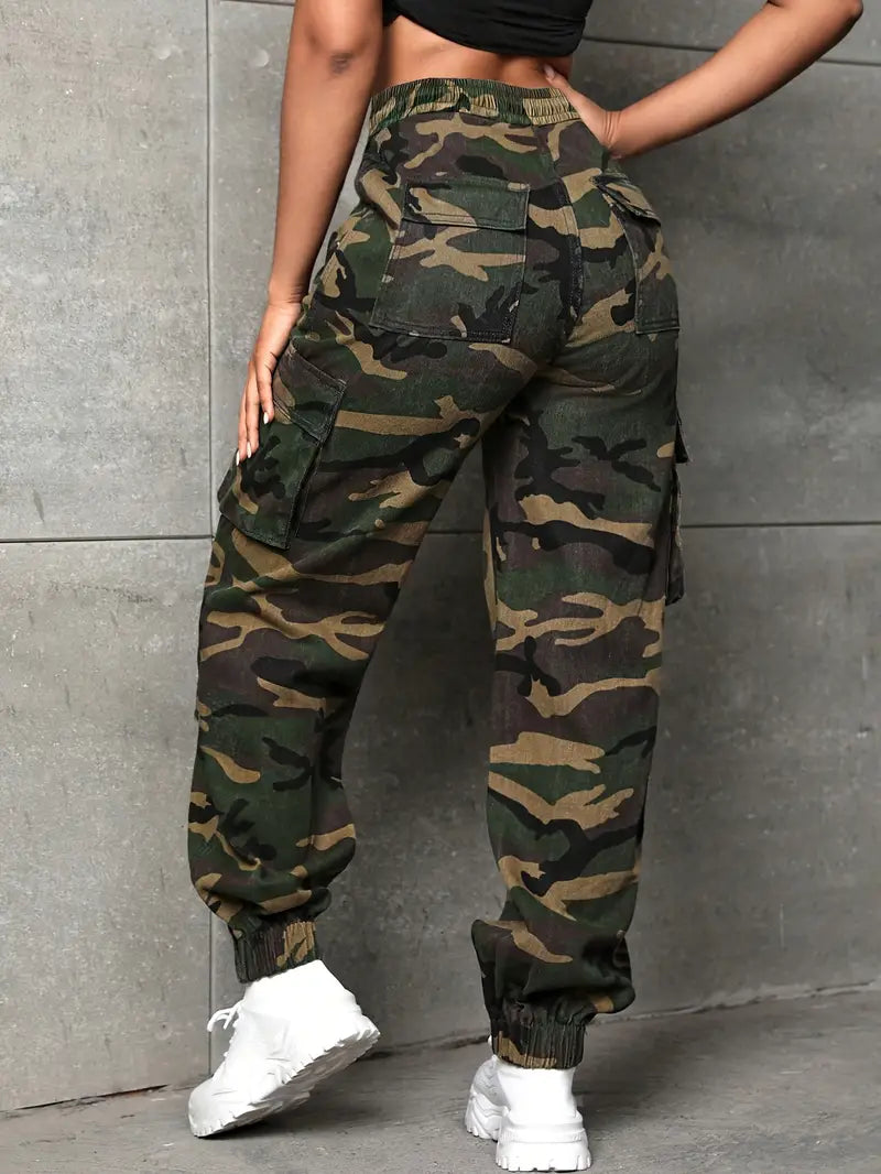 Pantalones tácticos de&nbsp; carga estilo Y2K para mujer
