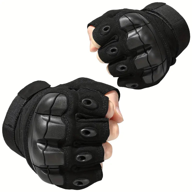 guantes tácticos media punta