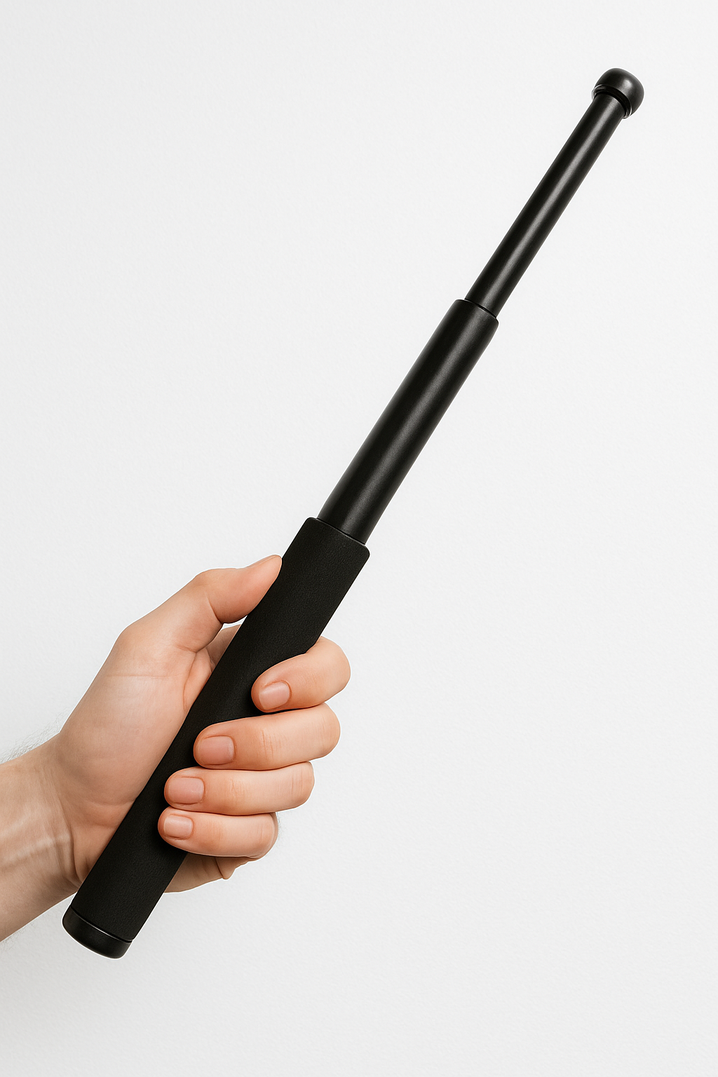 BASTON DE ACERO EXPANDIBLE DE 50 CM con estuche