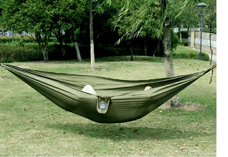 Hamaca portátil para acampar y supervivencia