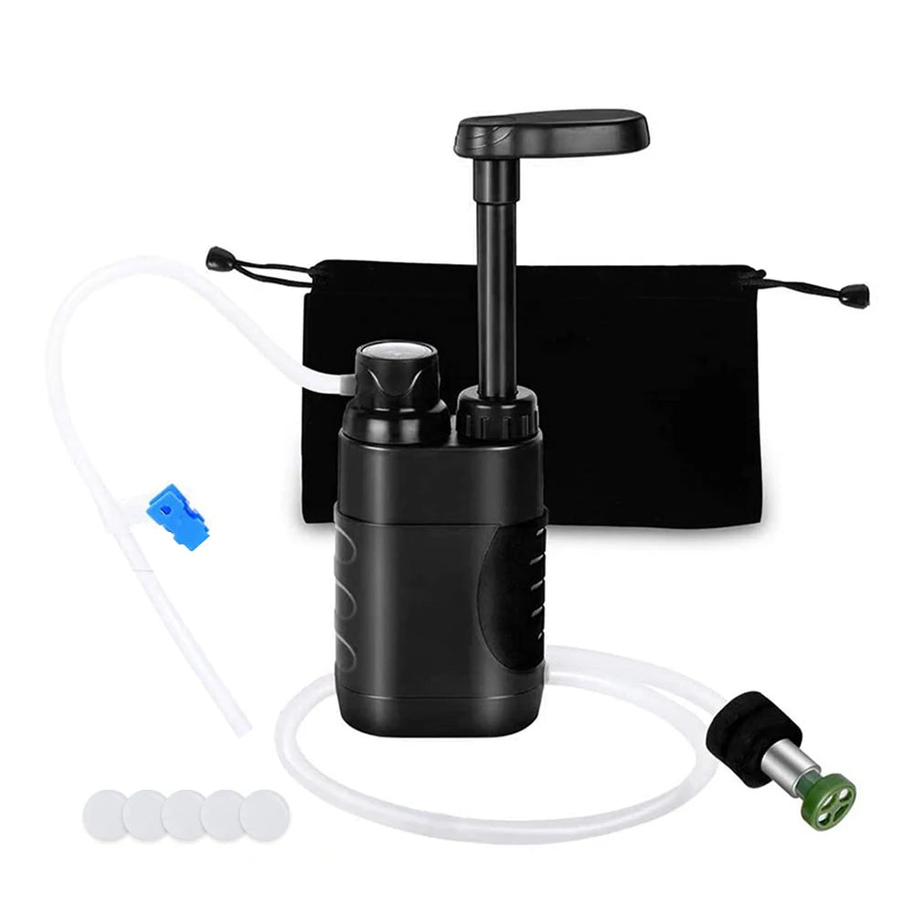 Sistema de filtro de agua portátil al aire libre