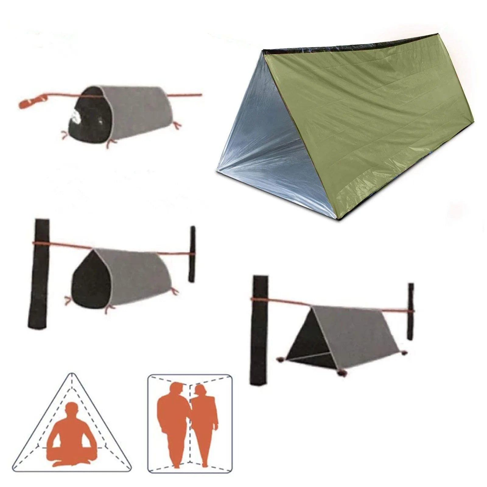 Tienda de Campaña de emergencia y supervivencia