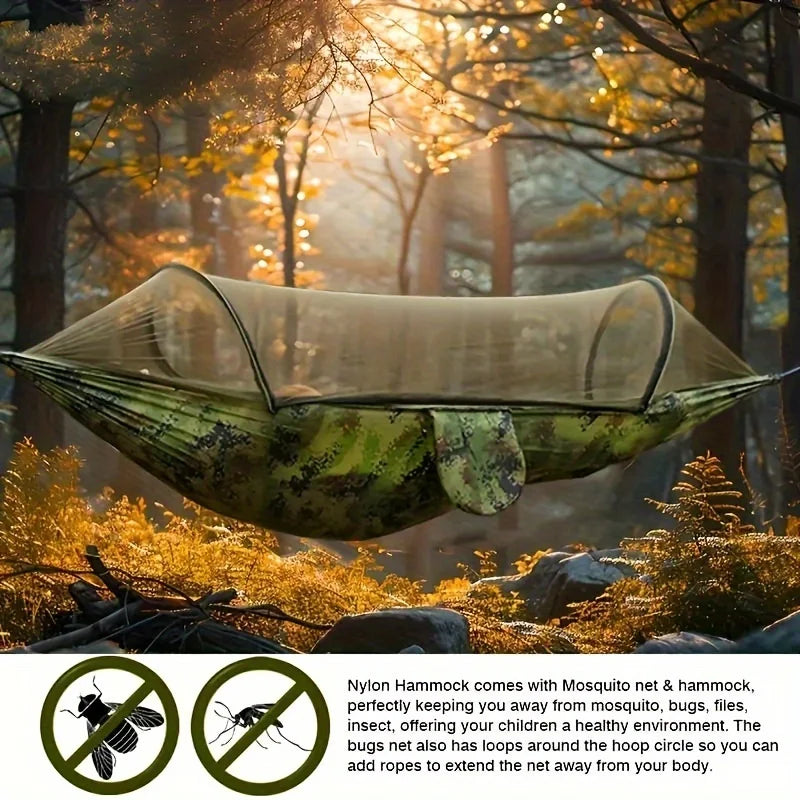 Hamaca de supervivencia con mosquitera