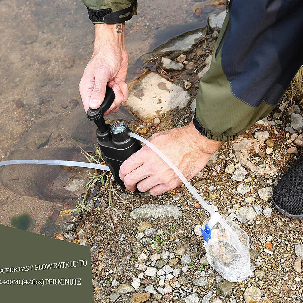 Sistema de filtro de agua portátil al aire libre