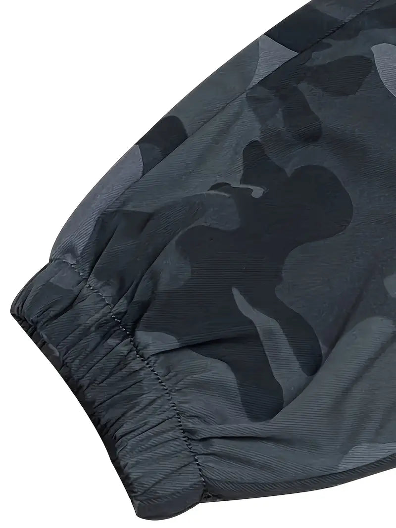 Pantalones largo camuflados para hombre con cinturilla