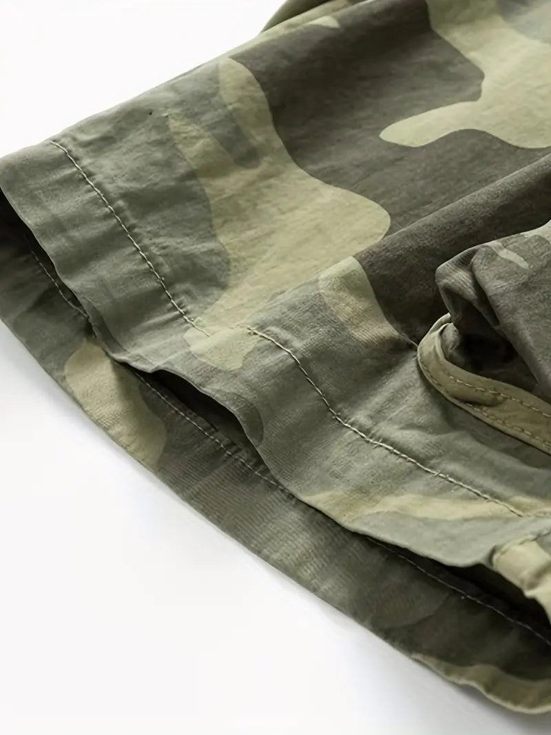 Pantalones cortos táctico de carga casual para hombre,