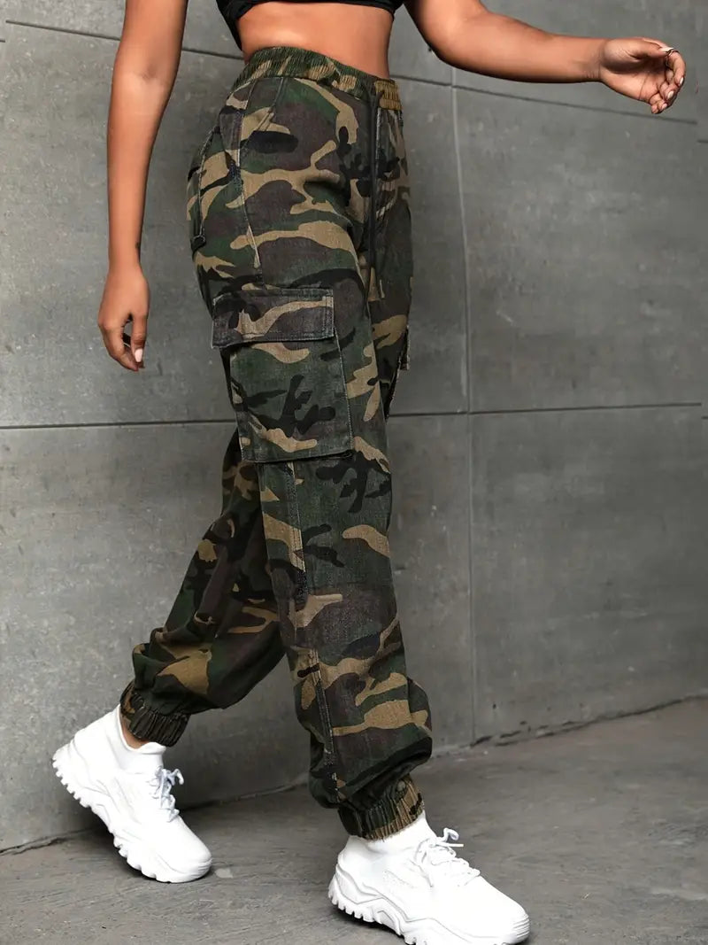 Pantalones tácticos de&nbsp; carga estilo Y2K para mujer